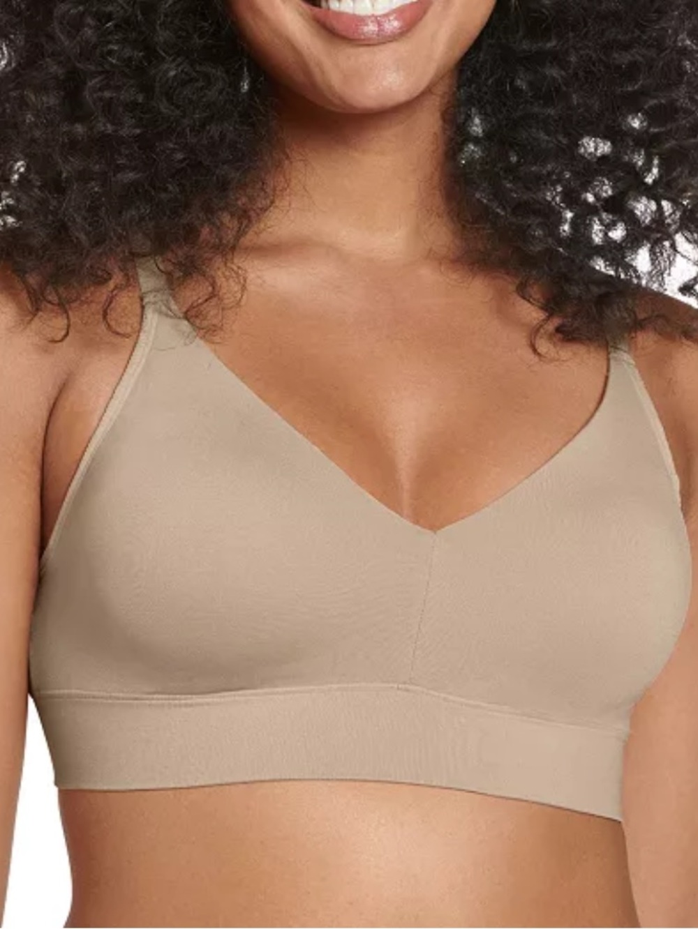 Jockey TRIANGLE BRALETTE organic cotton bra, stretchy fabric adjustable strap
